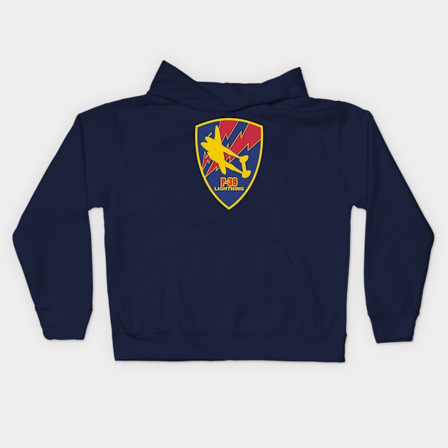 P-38 Lightning Kids Hoodie by Tailgunnerstudios